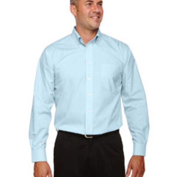 Men's Crown Collection® Solid Broadcloth Woven Shirt Thumbnail